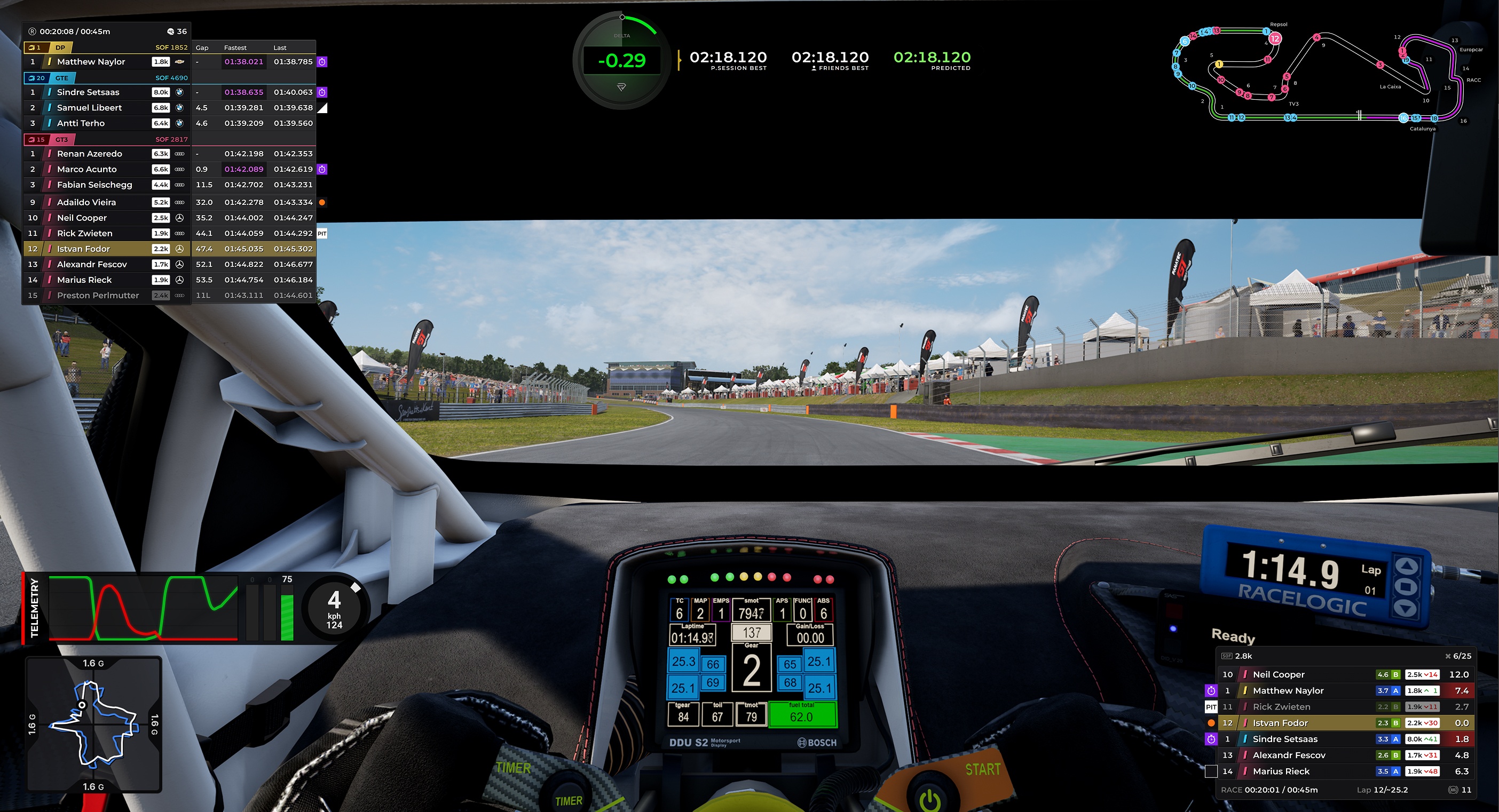 Overlaye RaceLabu pro Assetto Corsa Competizione
